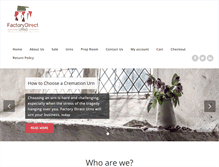 Tablet Screenshot of factorydirecturns.com